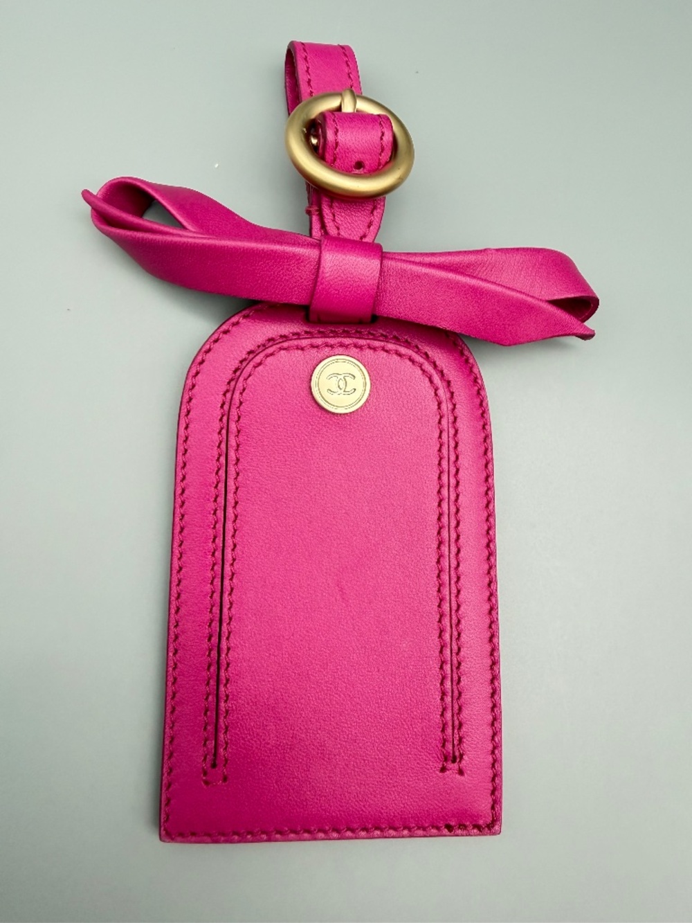Chanel Lambskin 31 Rue Cambon Bow Luggage Tag
